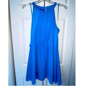 Gianni Bini Halter Bright Blue Dress